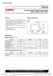 STK4162 datasheet pdf SANYO