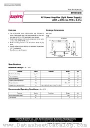 STK4182 datasheet pdf SANYO