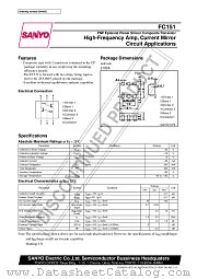 FC151 datasheet pdf SANYO