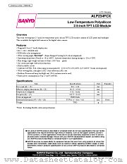 ALP234FCX datasheet pdf SANYO