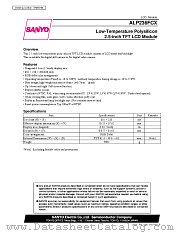 ALP236FCX datasheet pdf SANYO