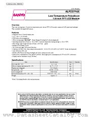ALP237FAX datasheet pdf SANYO