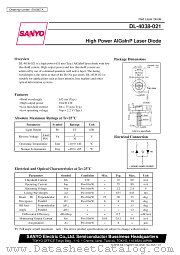 DL-4038-021 datasheet pdf SANYO