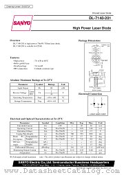 DL-7140-201 datasheet pdf SANYO