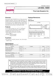 LA1650 datasheet pdf SANYO