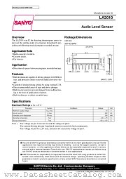 LA2010 datasheet pdf SANYO