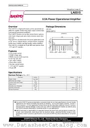 LA6515 datasheet pdf SANYO