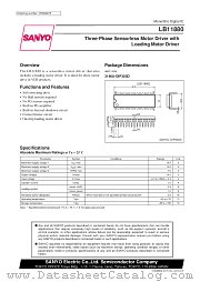 LB11880 datasheet pdf SANYO