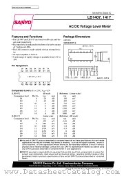 LB1407 datasheet pdf SANYO