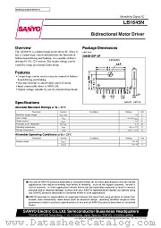 LB1645N datasheet pdf SANYO