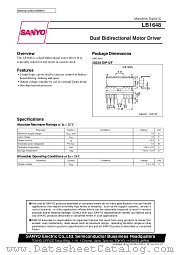 LB1648 datasheet pdf SANYO