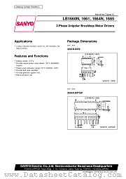 LB1665 datasheet pdf SANYO