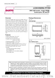 LC35V256ET datasheet pdf SANYO