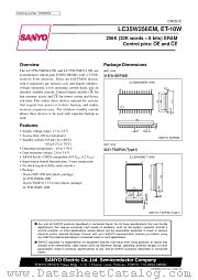 LC35W256ET datasheet pdf SANYO