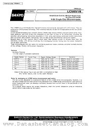 LC5851N datasheet pdf SANYO