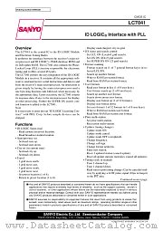 LC7041 datasheet pdf SANYO
