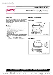 LC7215F datasheet pdf SANYO