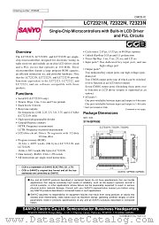 LC72323N datasheet pdf SANYO