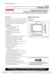 LC72336 datasheet pdf SANYO