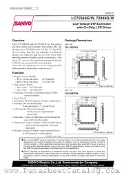 LC72349G datasheet pdf SANYO