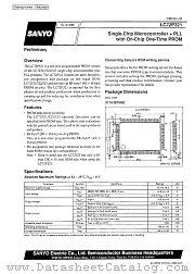 LC72P321 datasheet pdf SANYO