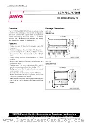 LC74760 datasheet pdf SANYO