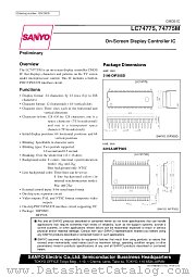 LC74775 datasheet pdf SANYO