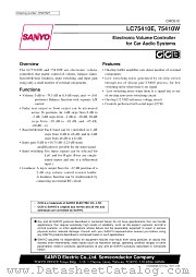 LC75410E datasheet pdf SANYO