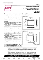 LC75804E datasheet pdf SANYO