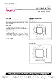 LC75821E datasheet pdf SANYO