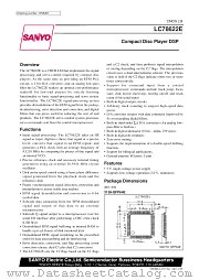 LC78622E datasheet pdf SANYO