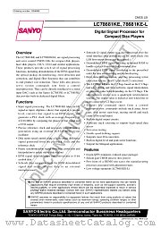 LC78681KE-L datasheet pdf SANYO