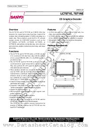 LC7871E datasheet pdf SANYO
