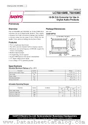 LC78816MC datasheet pdf SANYO