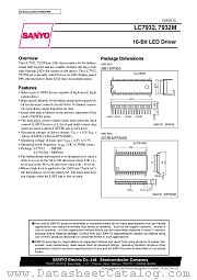 LC7932 datasheet pdf SANYO