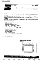 LC7981 datasheet pdf SANYO