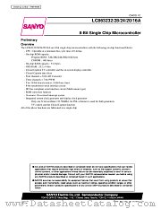 LC863232A datasheet pdf SANYO