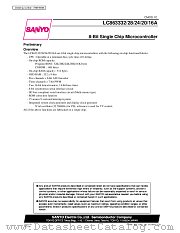 LC863320A datasheet pdf SANYO