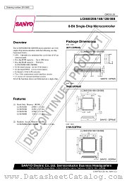 LC865012B datasheet pdf SANYO