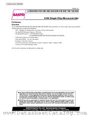 LC866408B datasheet pdf SANYO