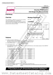 LC86P4564 datasheet pdf SANYO