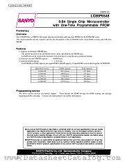 LC86P6548 datasheet pdf SANYO
