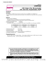 LC86P6560 datasheet pdf SANYO