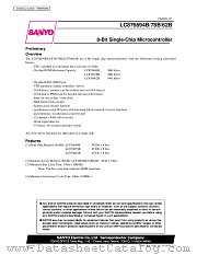 LC876678B datasheet pdf SANYO