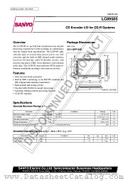 LC89585 datasheet pdf SANYO