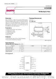 LV3400M datasheet pdf SANYO