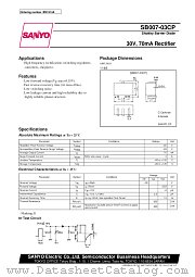 SB007-03CP datasheet pdf SANYO