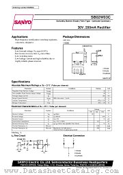 SB02W03C datasheet pdf SANYO