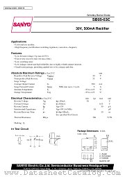 SB05-03C datasheet pdf SANYO