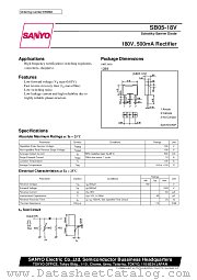 SB05-18V datasheet pdf SANYO